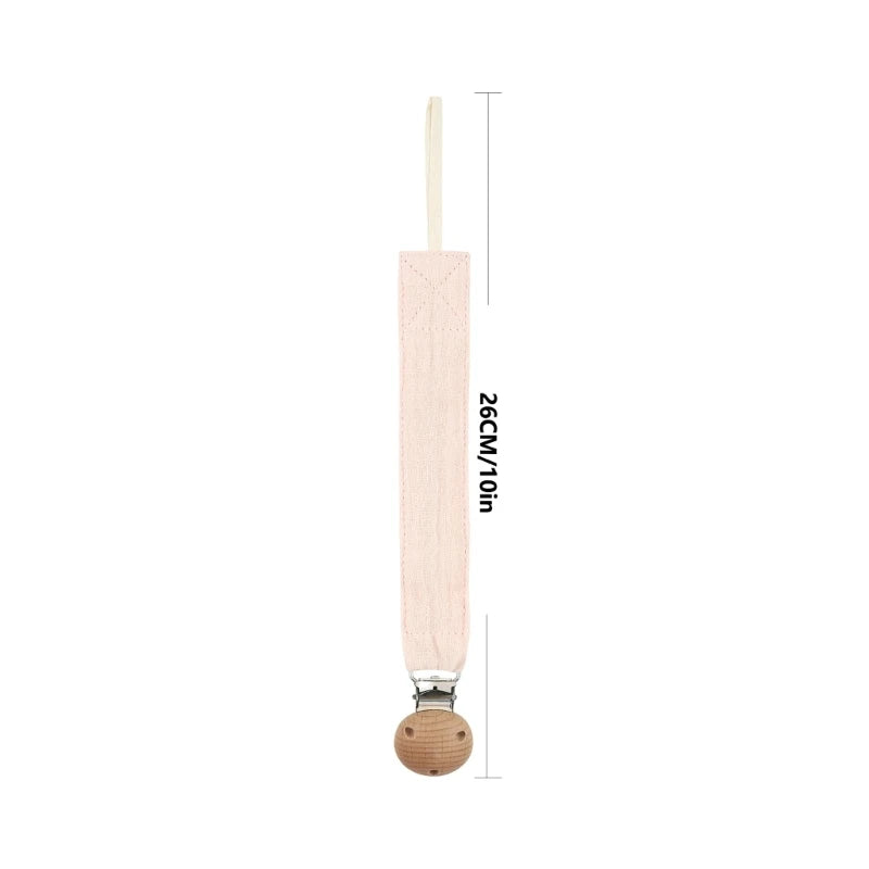Attache tétine pour bébé en coton doux