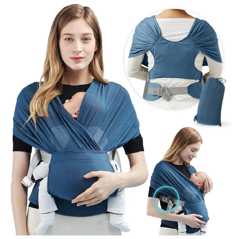 Echarpe de portage bébé extensible